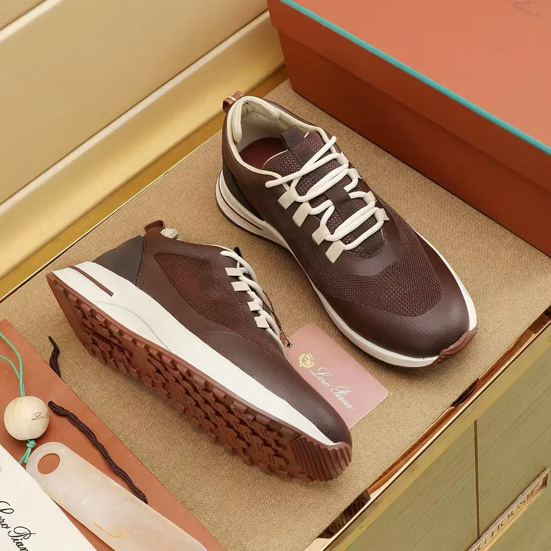 Factory price: 480💰Loro Piana niche classic jogging shoes, men's lace-up casual shoes and sneakers, high-quality lightweight and comfortable fabrics, suitable for outdoor leisure, the color scheme is young and energetic, and it looks great with sportswear or casual suits! Size: 38-44 (45. Customized)